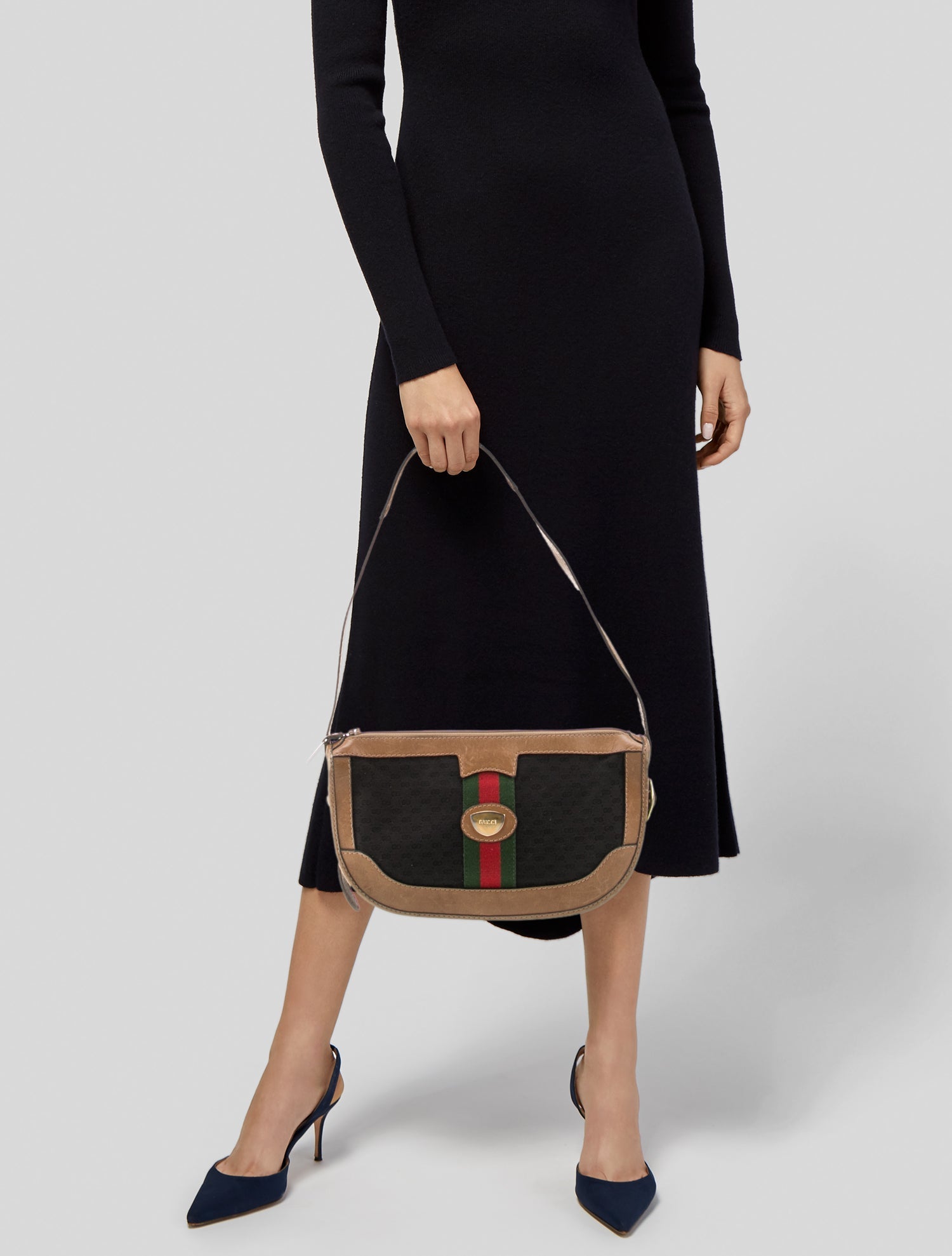 Gucci Micro GG Web Shoulder Bag