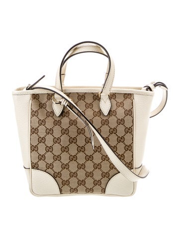 Gucci Shoulder Bags GG Canvas Small Bree Tote