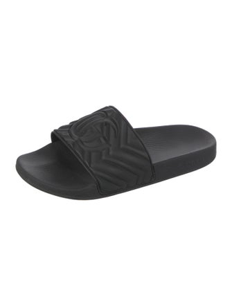 Gucci Double G Logo Rubber Slides