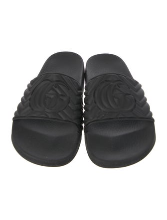 Gucci Double G Logo Rubber Slides