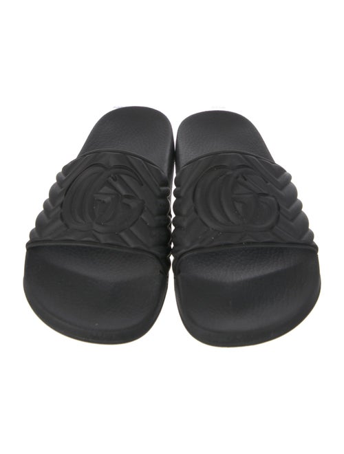 Gucci Double G Logo Rubber Slides