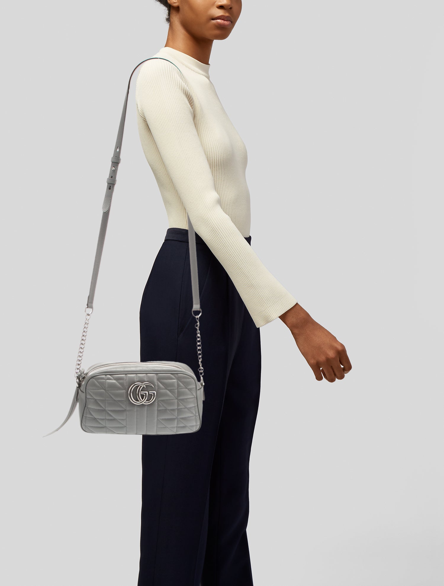 Gucci Small Aria Marmont Matelasse Camera Bag