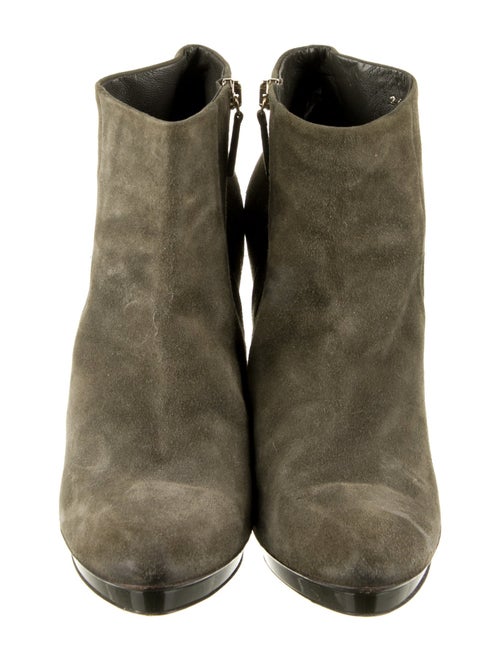 Gucci Bamboo Accent Suede Boots