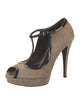 Gucci Suede T-Strap Pumps