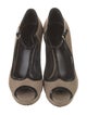 Gucci Suede T-Strap Pumps