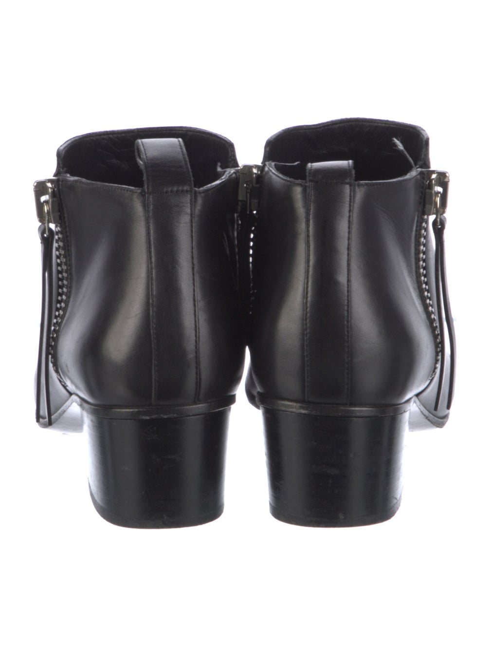 Gucci Leather Leather Trim Embellishment Boots Black Boots, Shoes