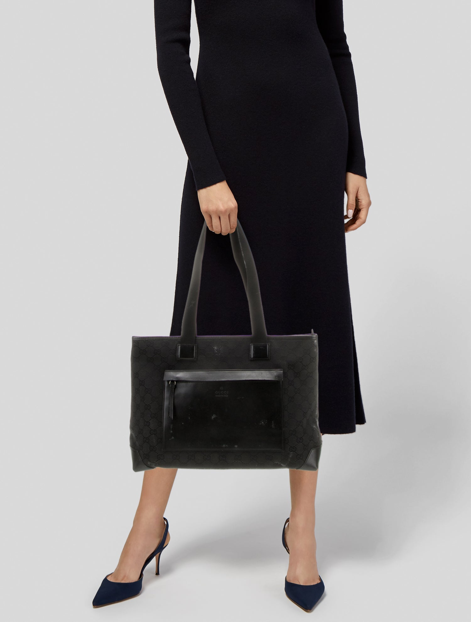Gucci GG Canvas GG Canvas Front-Pocket Tote