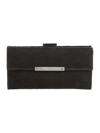 Gucci Canvas Continental Wallet