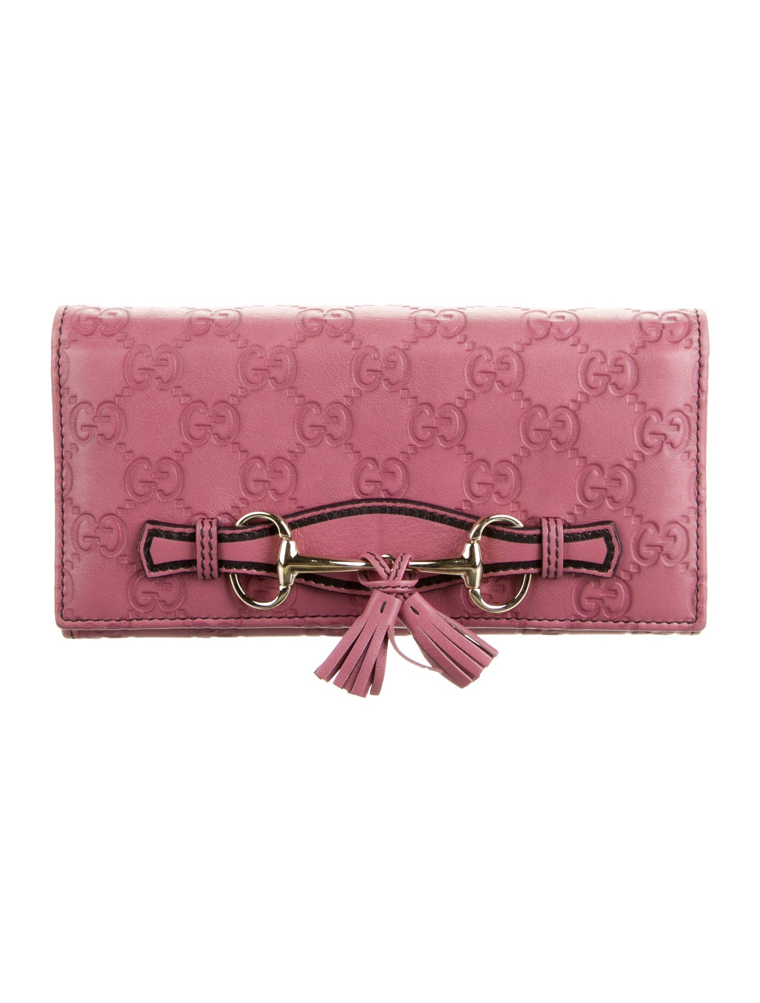 Gucci Guccissima Horsebit Leather Continental Wallet