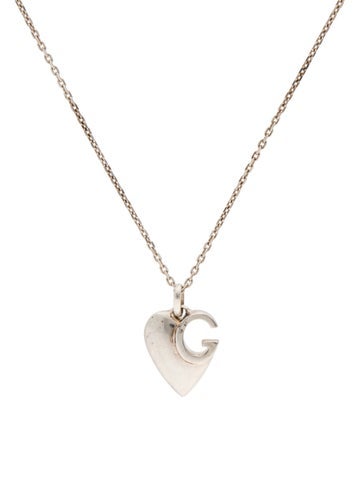 Gucci Pendant Necklace G Charlotte Heart