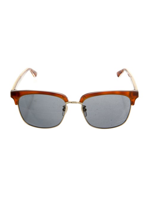 Gucci Sylvie Web Accent Wayfarer Sunglasses