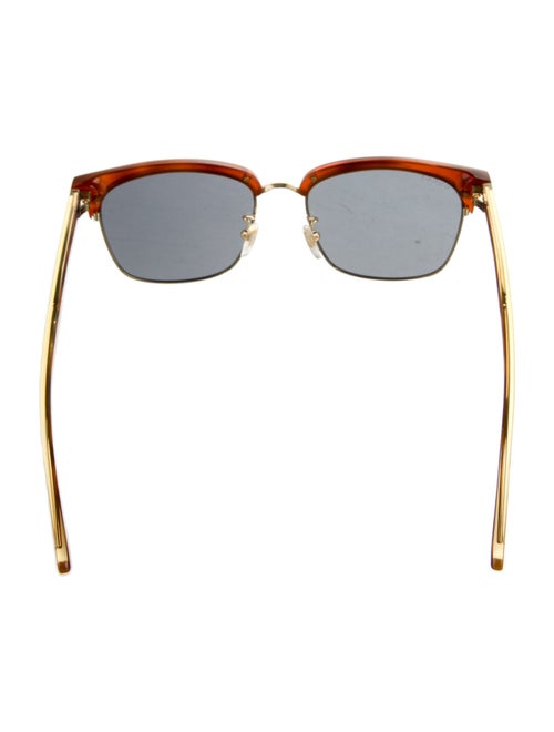 Gucci Sylvie Web Accent Wayfarer Sunglasses