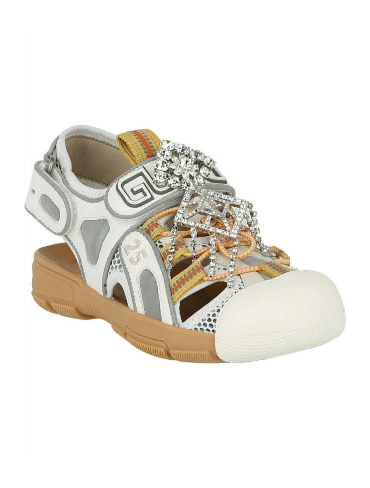 Gucci Colorblock Pattern Slingback Sandals w/ Tags