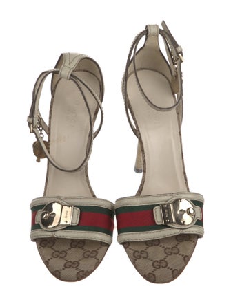 Gucci GG Canvas Canvas Sandals