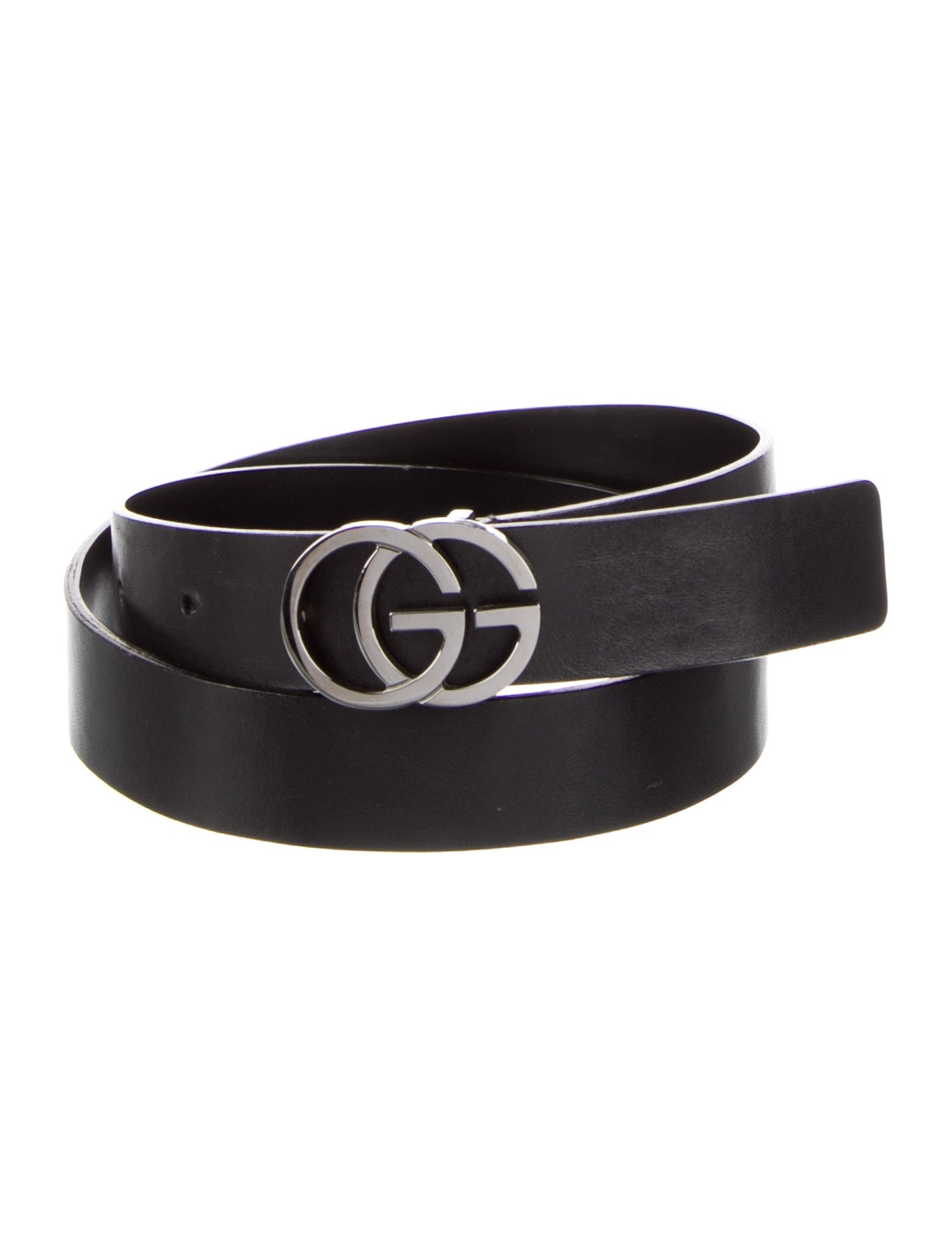 Gucci GG Logo Leather Belt