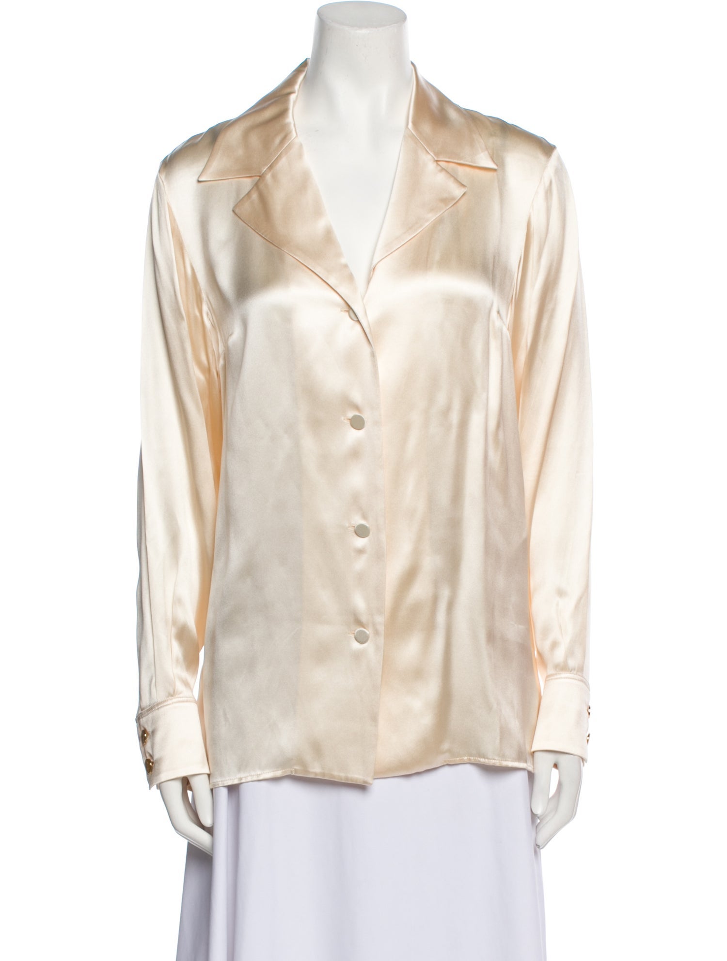 Gucci 2022 Silk Button-Up Top
