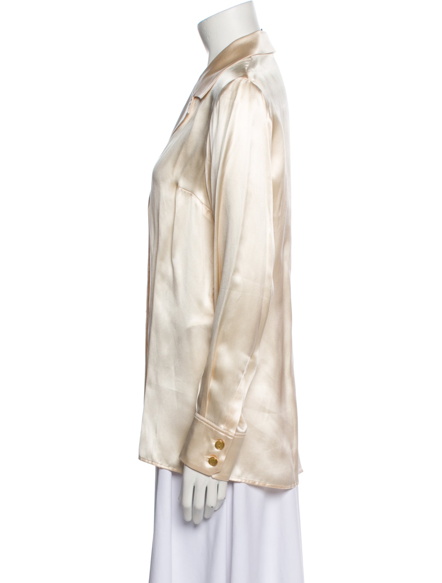 Gucci 2022 Silk Button-Up Top