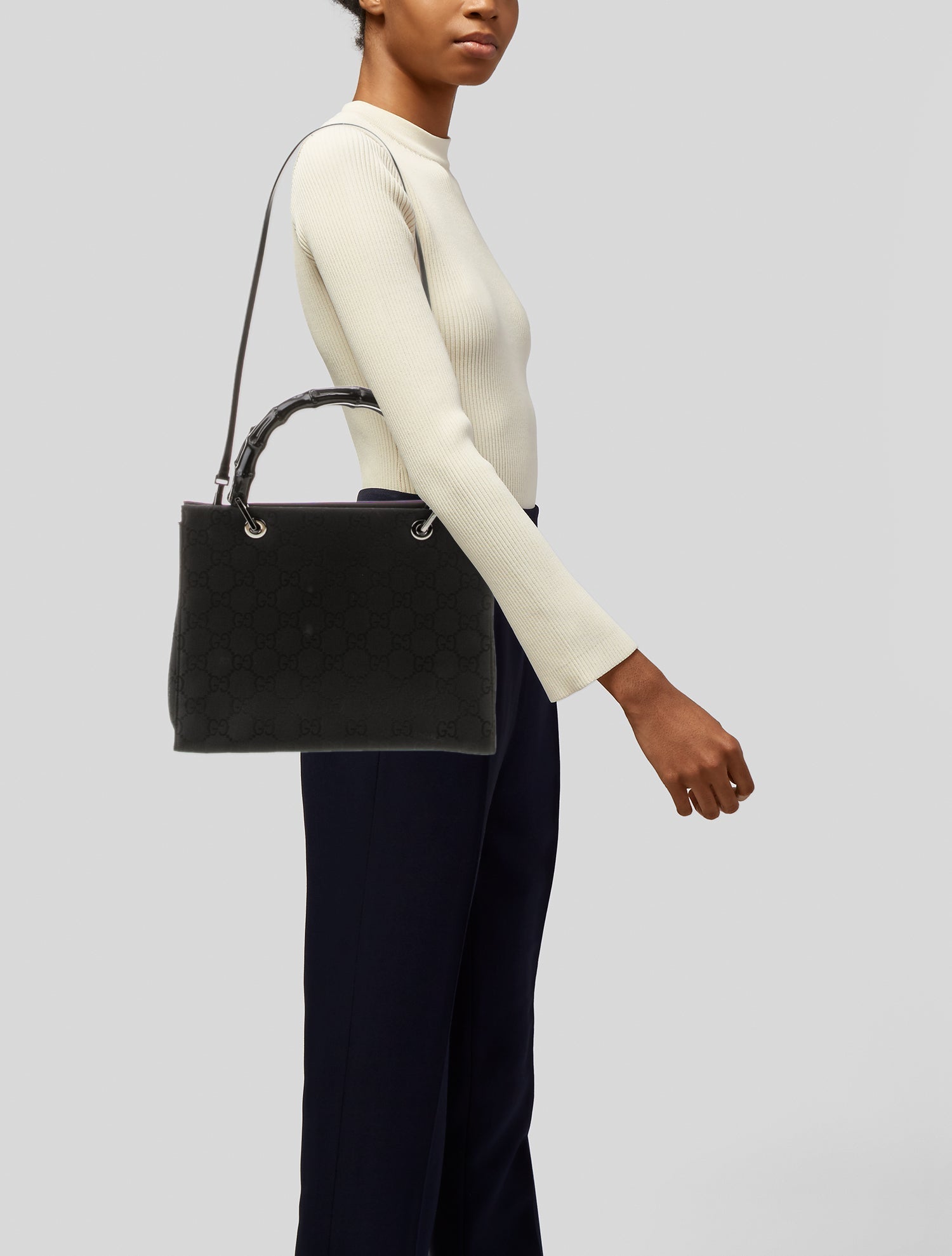 Gucci GG Nylon Top Handle Bag Vintage