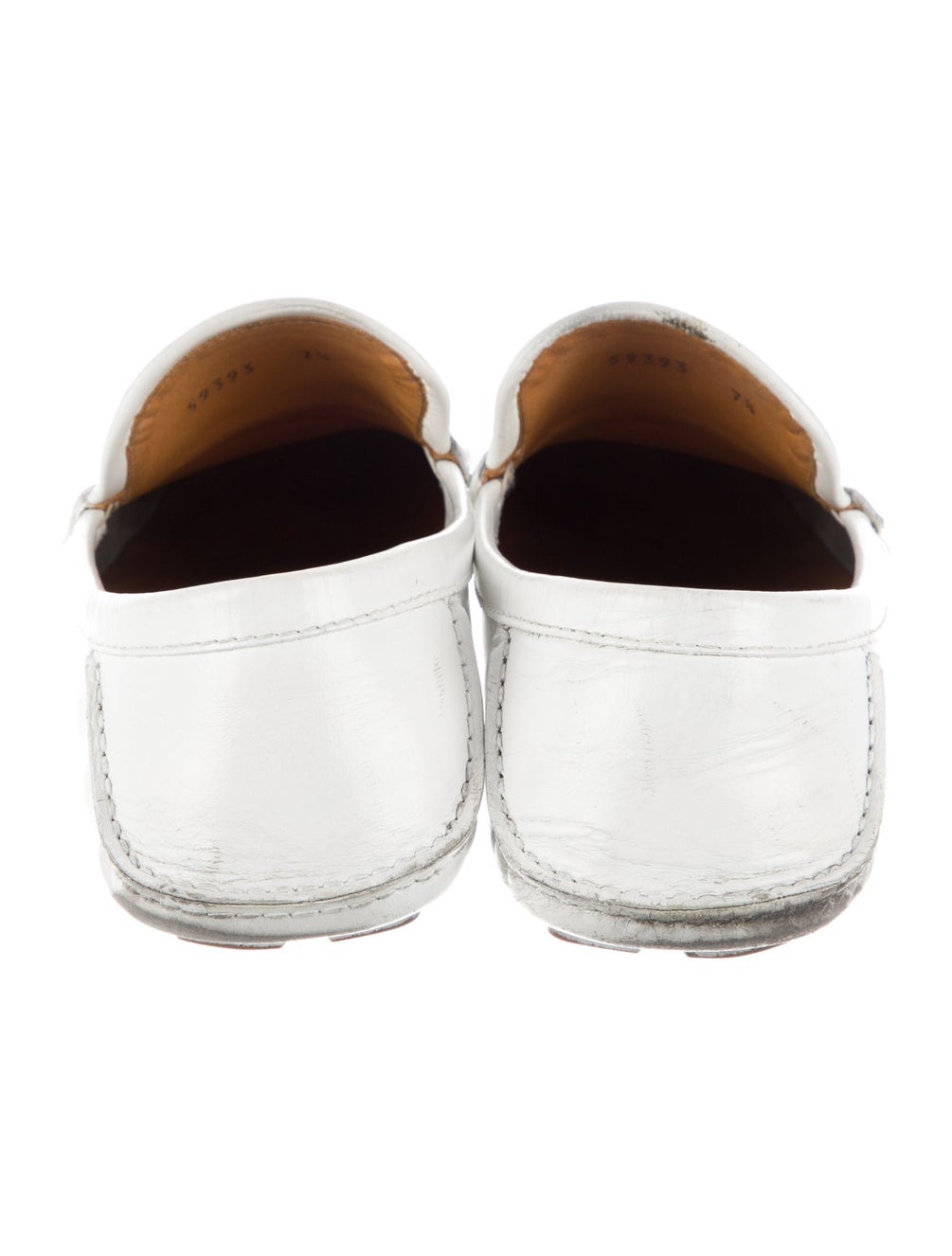 Gucci GG Supreme Drivers White Loafers, Shoes GUC1634535 The RealReal