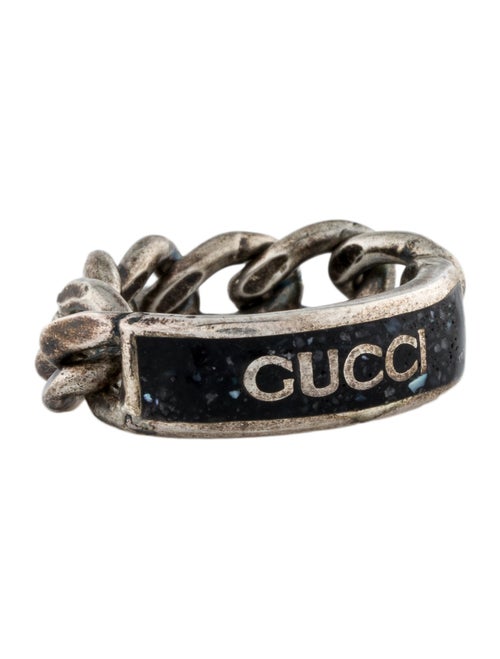Gucci Enamel Logo Link Band