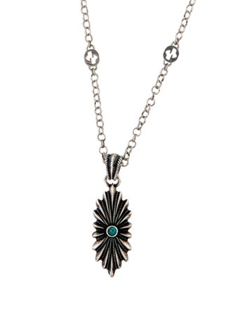 Gucci Enamel Pendant Necklace