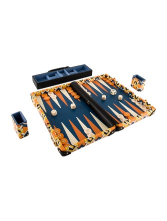 Gucci Isometric G Travel Backgammon Set