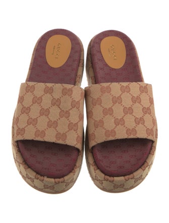 Gucci GG Canvas Canvas Slides
