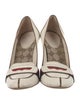 Gucci Sylvie Web Accent Leather Pumps