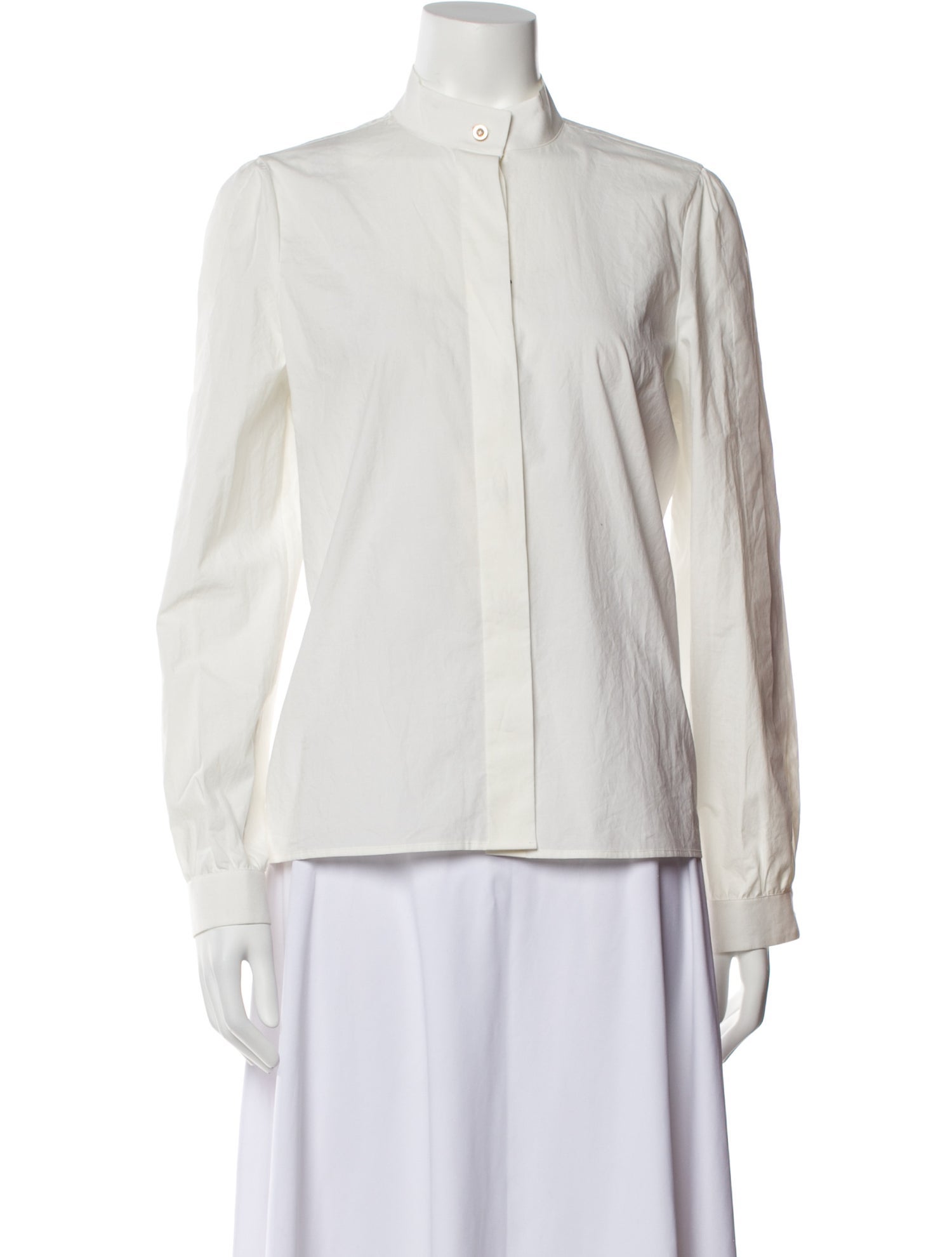 Gucci 2019 Long Sleeve Button-Up Top