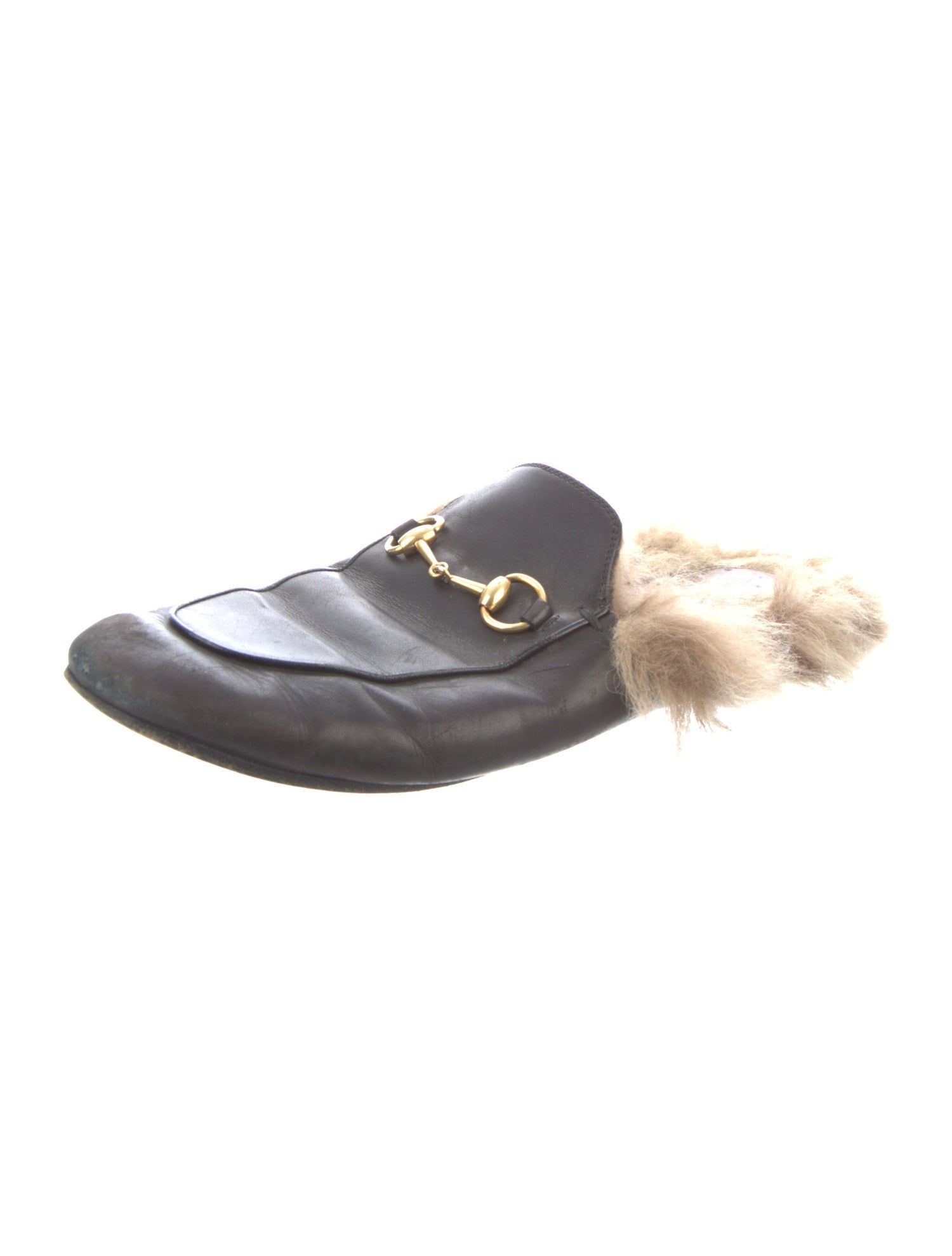 Gucci Horsebit Accent Leather Mules