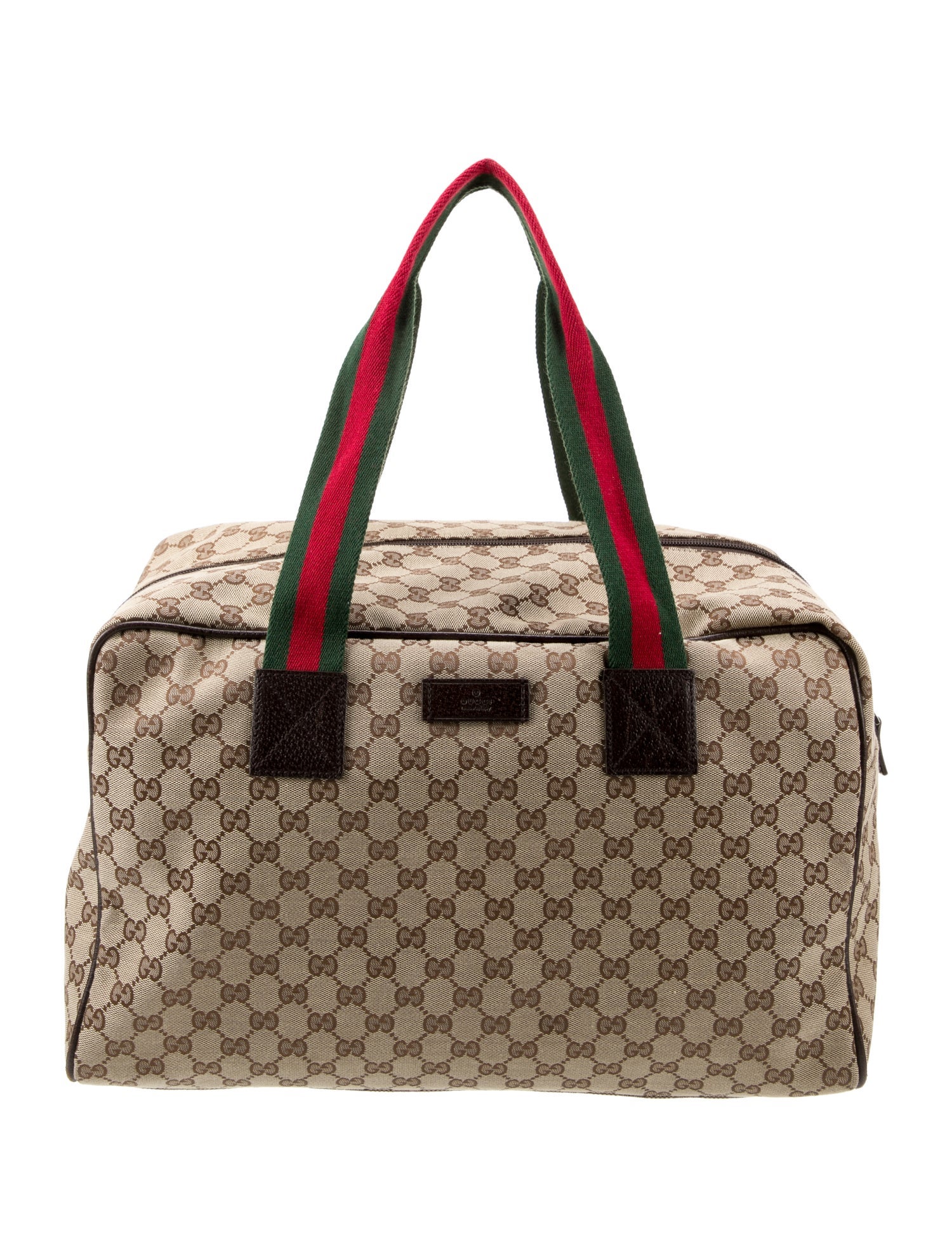 Gucci GG Canvas Web Duffle Bag