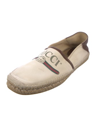 Gucci Web Accent Canvas Espadrilles