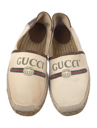 Gucci Web Accent Canvas Espadrilles