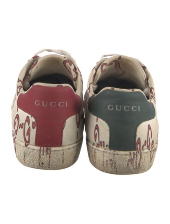 Gucci Running GG Logo Leather Sneakers