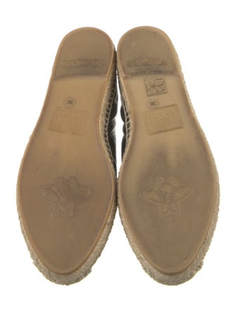 Gucci Double G Logo Leather Espadrilles