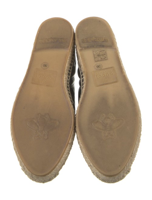 Gucci Double G Logo Leather Espadrilles