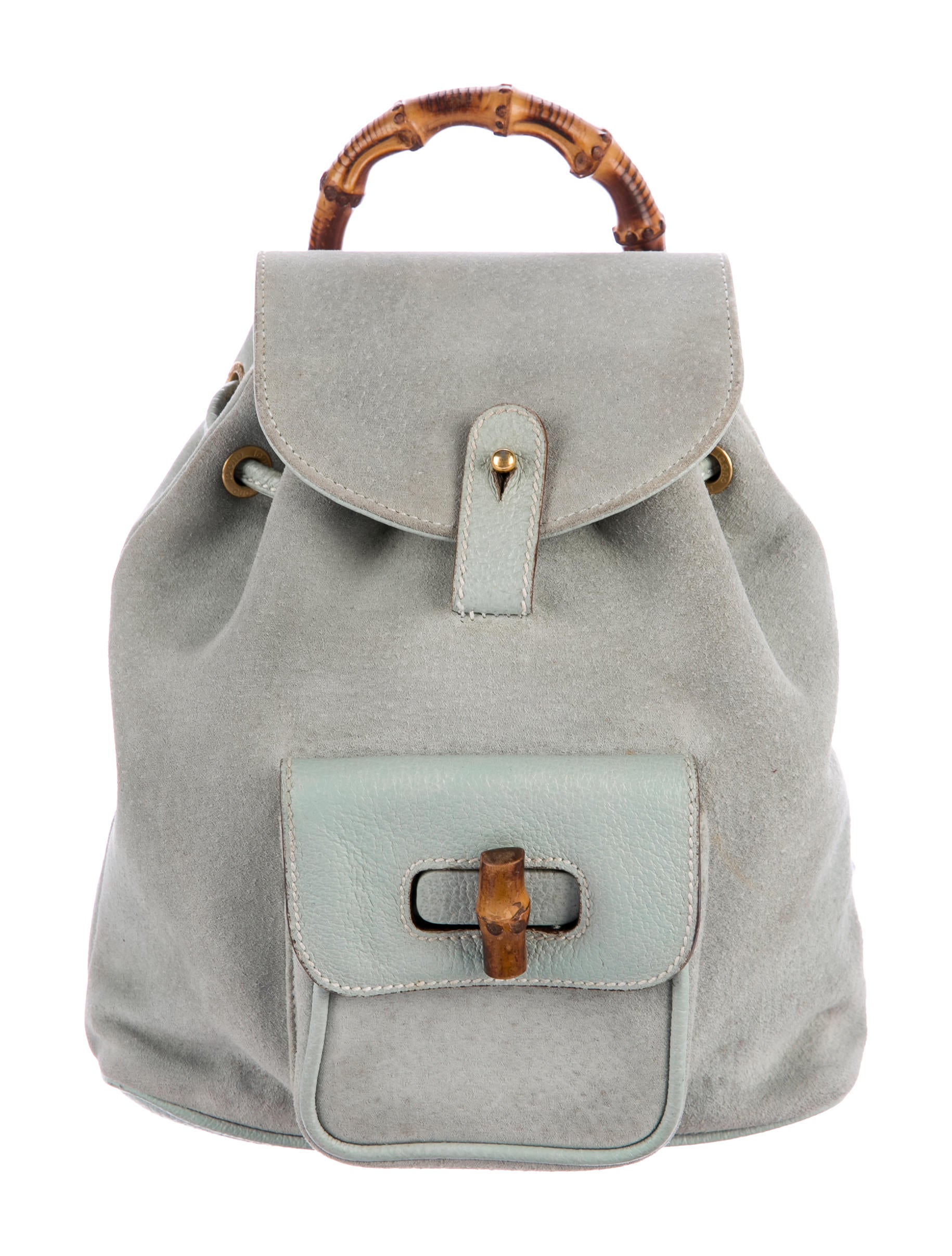 Gucci Vintage Bamboo Backpack Handbags GUC164960 The RealReal