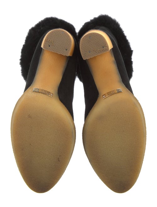 Gucci Suede Tassel Accents Riding Boots