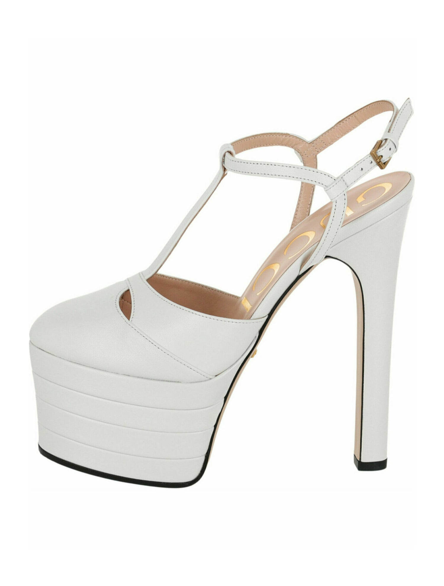 Gucci Leather T-Strap Pumps w/ Tags