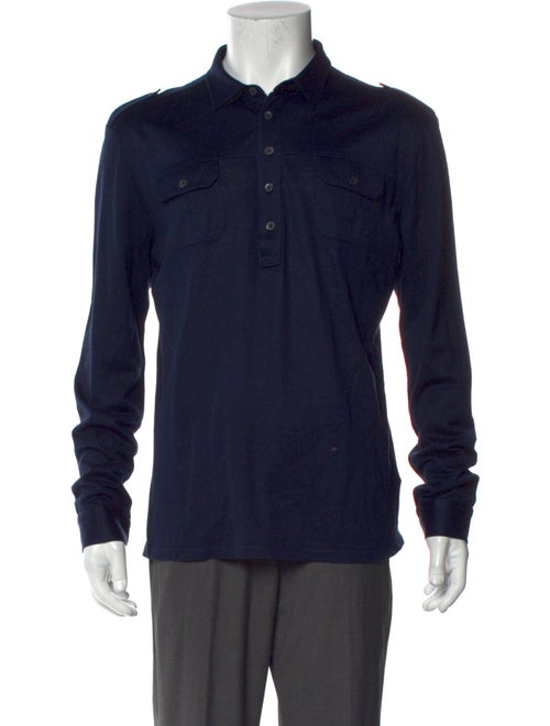 Gucci Web Accent Collar Polo Shirt