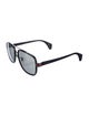Gucci Web Accent Aviator Sunglasses