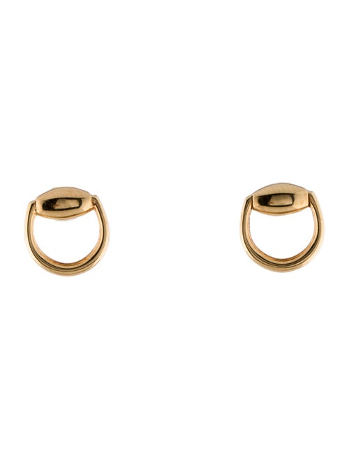 Gucci 18K Horsebit Stud Earrings