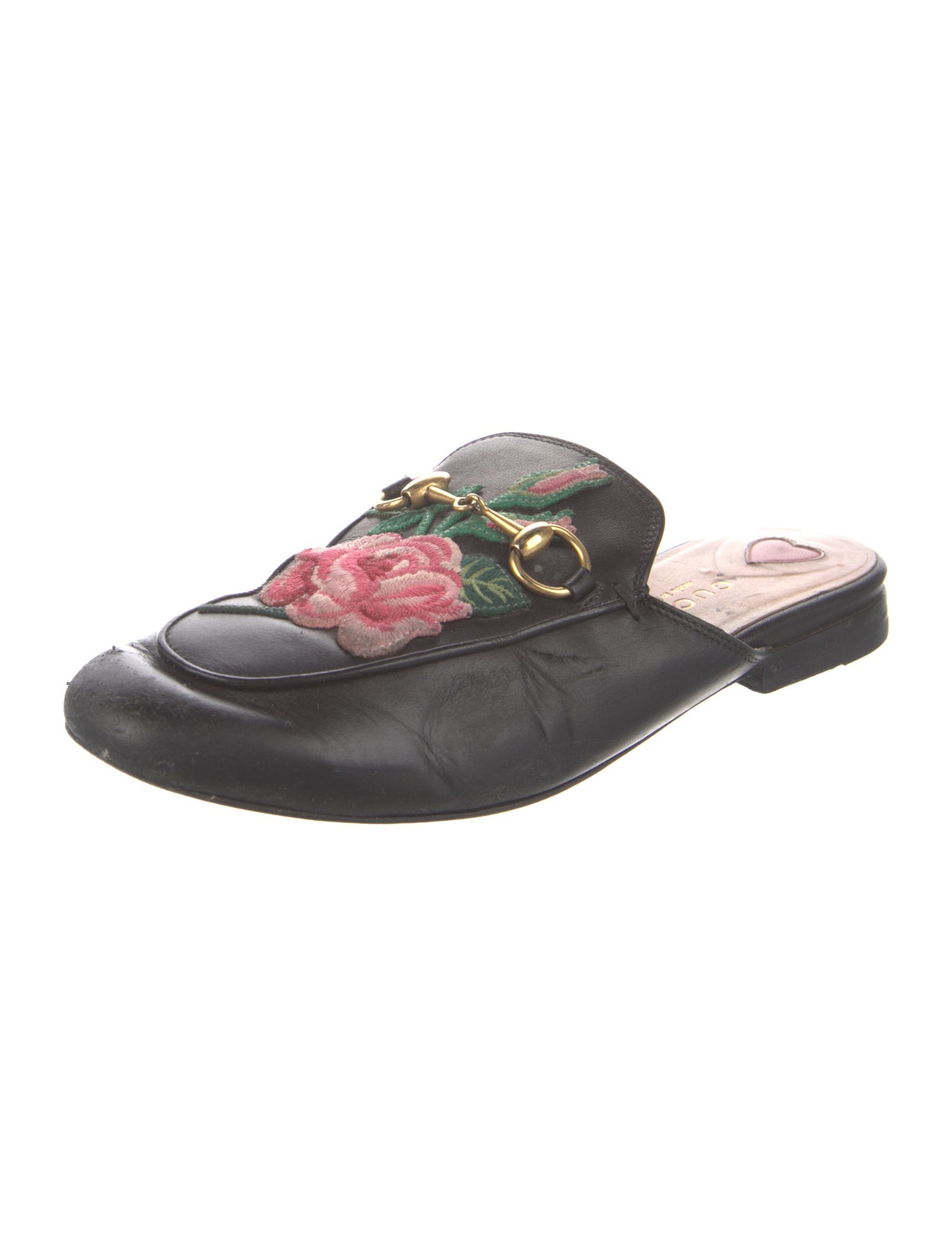 Gucci Horsebit Accent Leather Mules