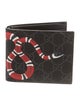 Gucci Kingsnake Print GG Supreme Printed Bifold Wallet