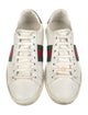 Gucci Web Accent Leather Sneakers