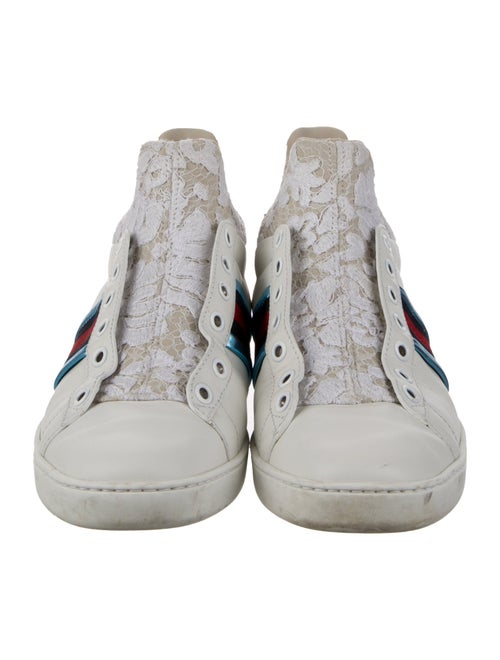 Gucci Leather Printed Sneakers