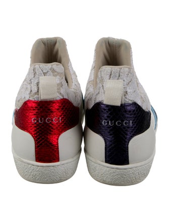 Gucci Leather Printed Sneakers