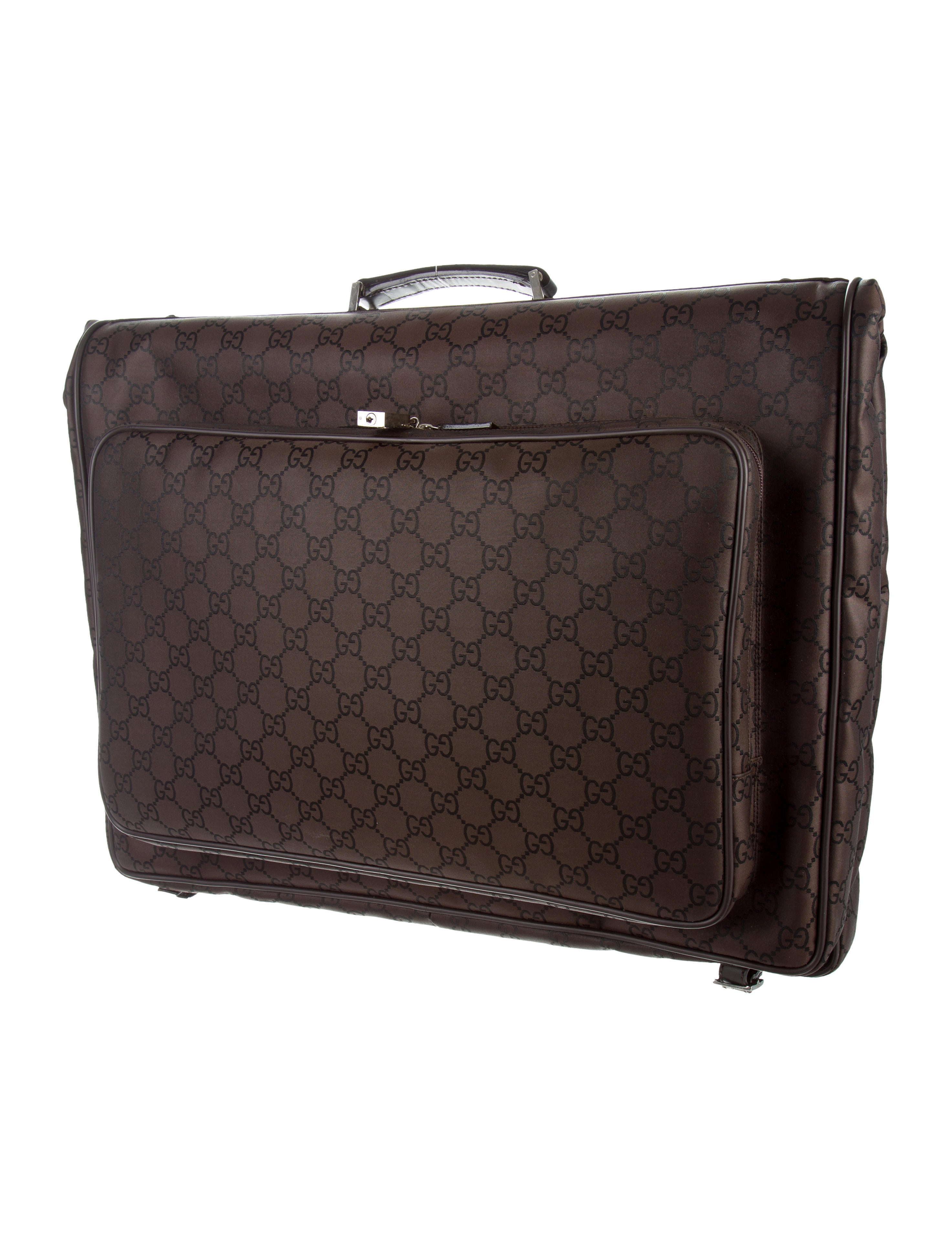 Gucci GG Nylon Garment Bag Brown Garment Covers, Bags GUC166202