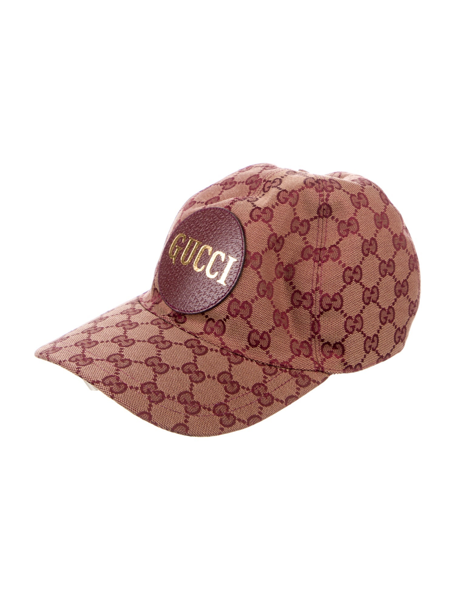Gucci IGG Leather Trim Baseball Cap