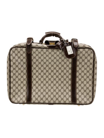 Gucci Luggage and Travel GG Supreme Suitcase Vintage